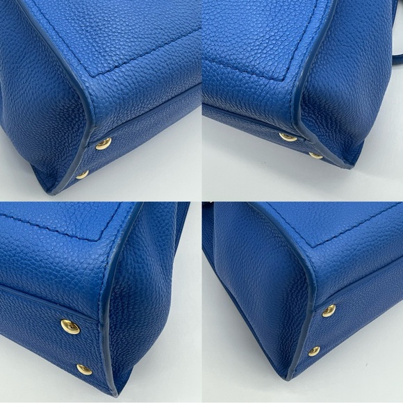Authentic Salvatore Ferragamo Gancini blue Amy tote - Picture 12 of 17